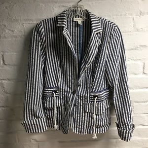 COLDWATER CREEK Striped blazer size 4